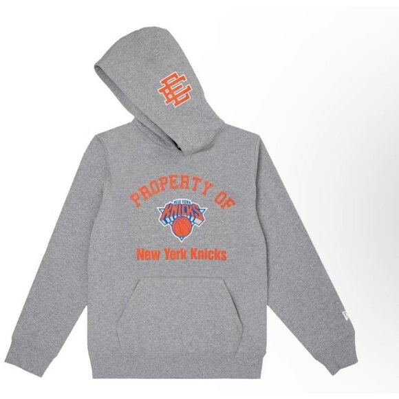 Eric Emanuel X New‎ Era EE22 NBA New York Knicks Gray Hoodie Size L